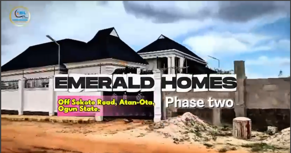 Layout plan of Emerald Estate Phase 2 showing 500SQM and 300SQM plots for sale in Atan-Ota, Ogun State.